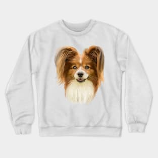 Papillon dog Crewneck Sweatshirt